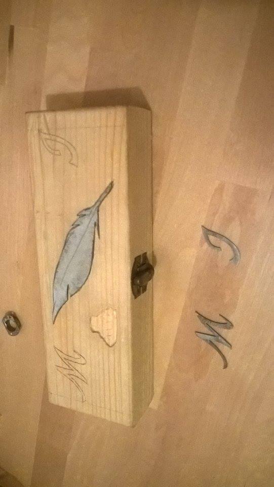 În lucru - Proiect inlay: penar pentru toc&penițe 